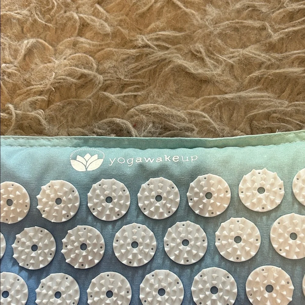 NWOT Yoga Wake-up‎ Blue and White Acupuncture Pillow